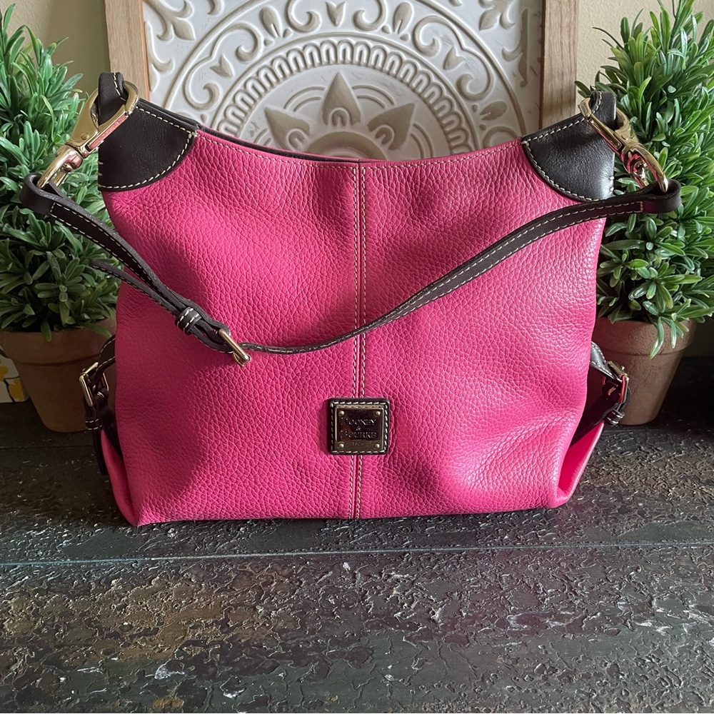Dooney & Bourke pink leather shoulder bag